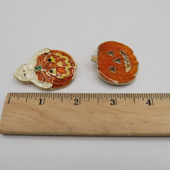Jack O Lantern Halloween Brooch Pins - Picture 6 of 6